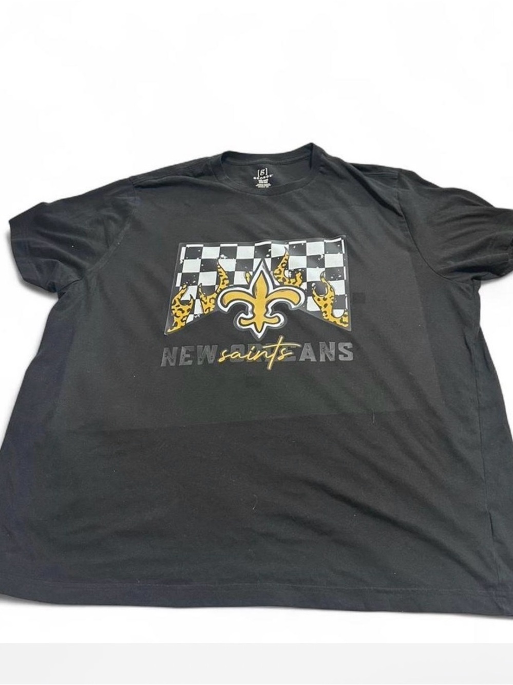 New Orleans Saints Black Graphic Tee